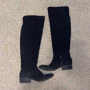Black knee high boots